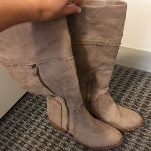 Tan tall boots